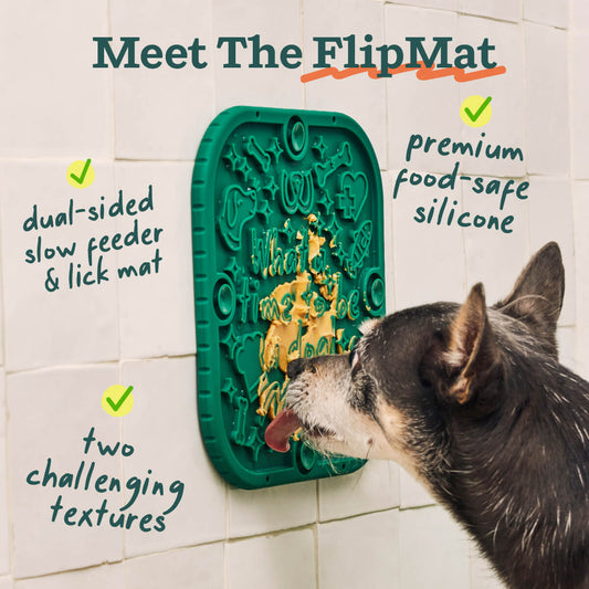 Woof FlipMat — Verde — imagen oficial 2
